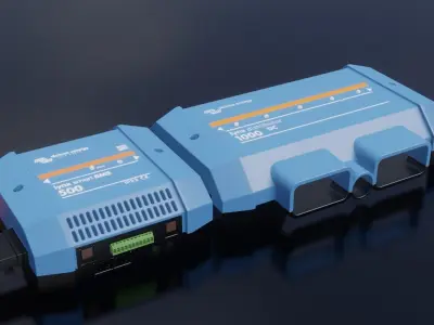 Victron Energy Lynx Smart BMS and Lynx Distributor Low-poly 3D model