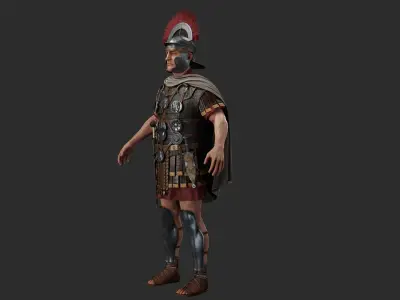 ROMAN CENTURION CHARACTER Low-poly 3D model