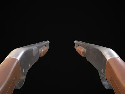 Remington870 Shotgun Low-poly 3D model