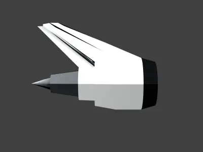 Low Poly Turbofan Engine Low-poly 3D model