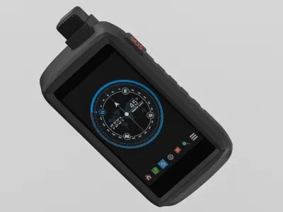 Digital Compass Device 3D model