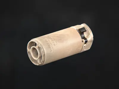 Surefire WARDEN Low-poly 3D model