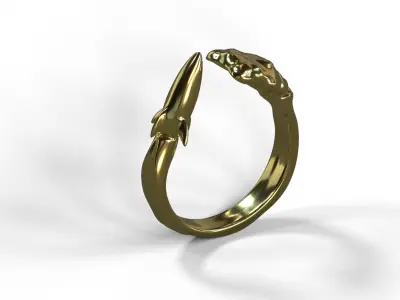 Pack 4 High-Quality 3D Ring Jet Model Low-poly 3D model
