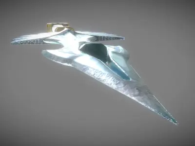 Holy Dagger Low-poly 3D model