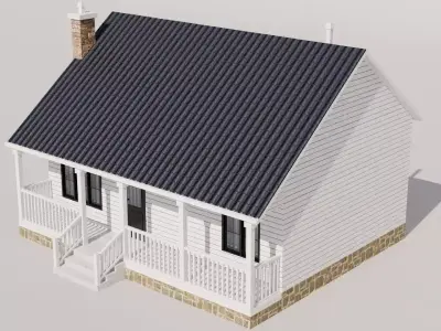 Modern Cabin House S1 Free 3D model