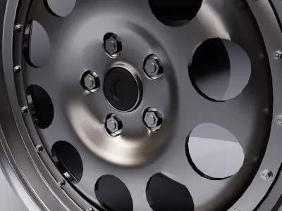 L10 wheel Low-poly 3D model