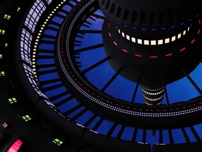 Orbital station Mark II 3D model