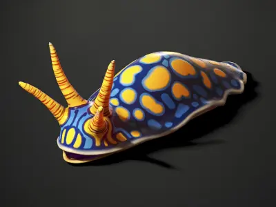 Magic Slugs Pack Low-poly 3D model