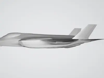 F-35A accurate model Low-poly 3D model