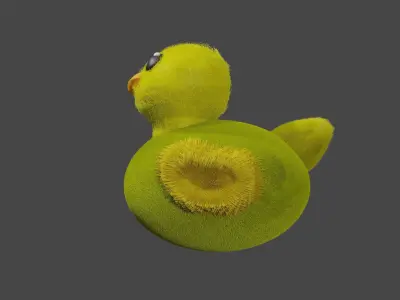 Little fluffy duck 3D model