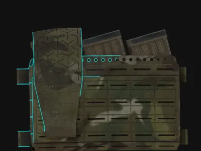 Spiritus Micro Fight Chassis MkV Low-poly 3D model