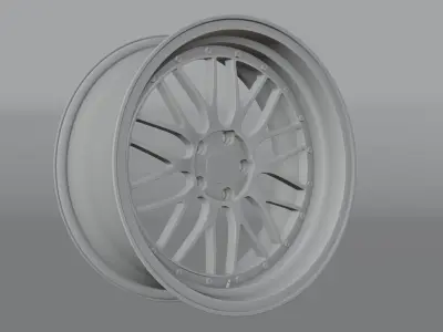 BBS LM Low-poly 3D model