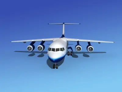 BAe 146-300 United Airlines 2 3D model