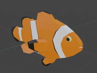 Fish pack - Pack de peces - Lowpoly Low-poly 3D model
