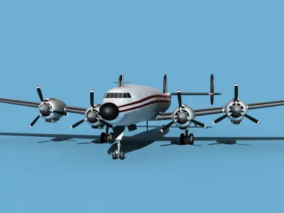 Lockheed L1649 Star Liner Trek 3D model
