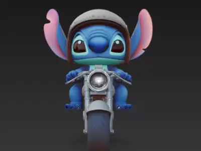 Stitch - Motorbike 3D print model