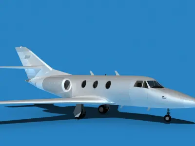 Dassault Falcon 10 V00 3D model