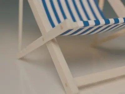 Beach chair Free 3D model buy