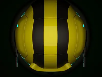 Drone evo ball floating in air 3D model