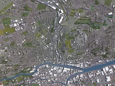 Cork - Ireland Low-poly 3D model