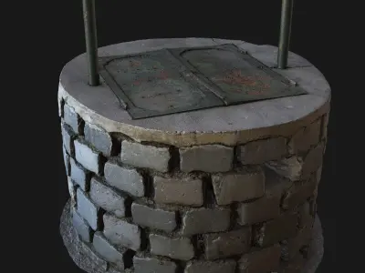 Village Well 01 - Stonelake3D Low-poly 3D model