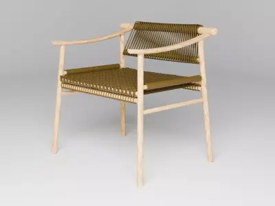 Woven Outdoor Chair 3D model