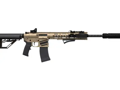 Assault Rifle 2 Low-poly 3D model