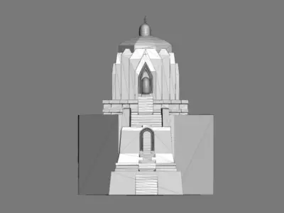 Shankaracharya Temple 3D model