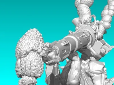 MINIATURE WARGAME ANGRY GUY WHO BROKE EVERYTHING 3D print model