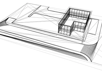 office building 2 storey 3D model