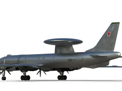 Tu-126 AWACS 3D model