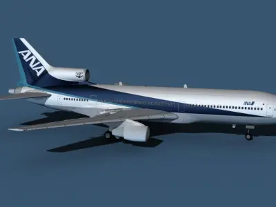 Lockheed L-1011-50 All Nippon Airways 3D model