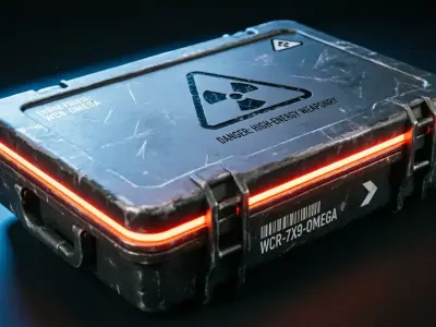 Sci-Fi Recharge Box Low-poly 3D model
