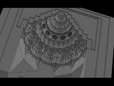 muqarnas gate 3D model