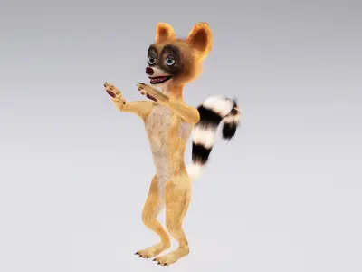 Cartoon animal 3D model