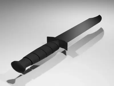 knife Free low-poly 3D model