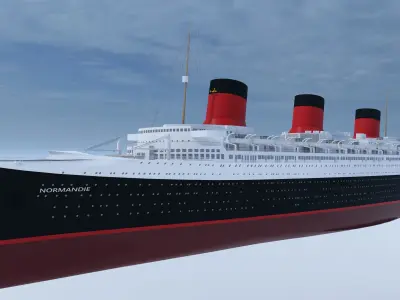 SS Normandie 3D model