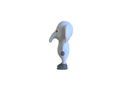 High-Quality 3D Cute Elephant for Games  Low-poly 3D model