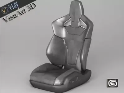 Car Seat Audi TT RS Sport 3D model