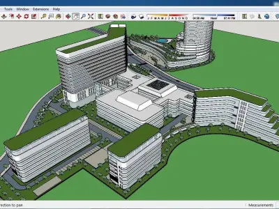 Sketchup Hospital F1 3D model