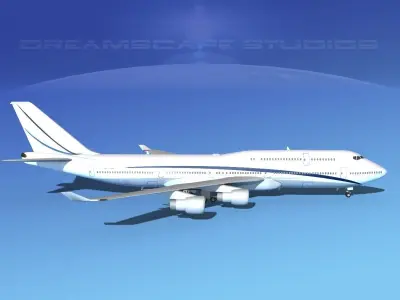 Boeing 747-8I Corporate 2 3D model