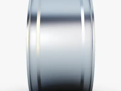 Style 227 wheel silver Mid Poly Low-poly 3D model