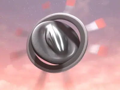 Automated Aerial Duo-rotor Drone 3D model