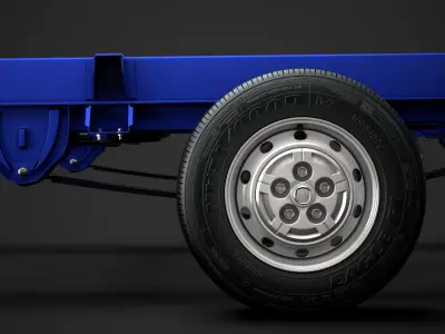 Fiat Ducato Chassis Truck Single Cab 4035WB 2014 3D model