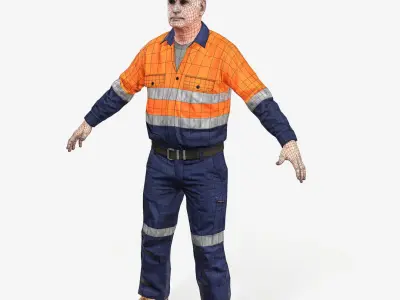 Workman Mining Safety Jeremy 3D model