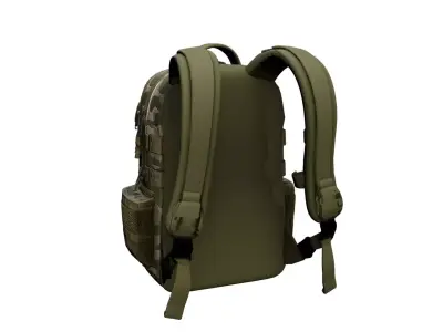 Military Tactical Backpack Outdoor Combat Gear Bag 06 3D model