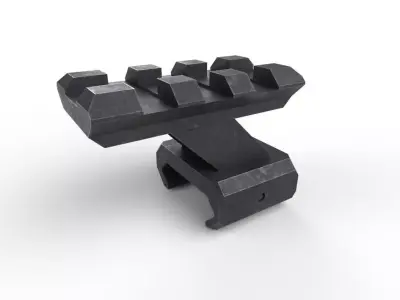 Gun Rail Mount M01 Low-poly 3D model