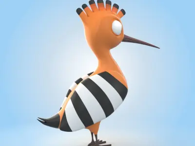 Hoopoe 3D model