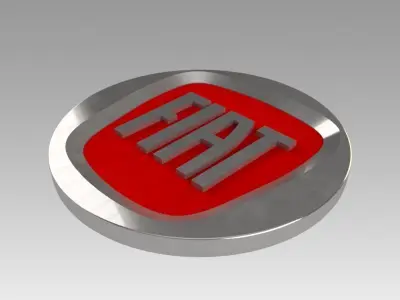 Fiat logo 3D model