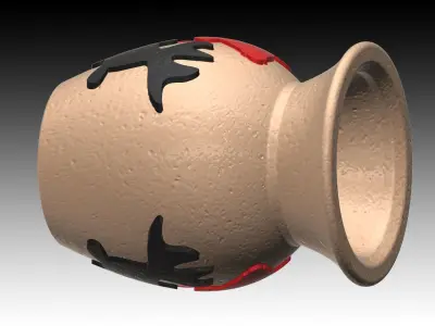 Aquarium-ornaments Octopus-pot -Goldfish- Free 3D print model